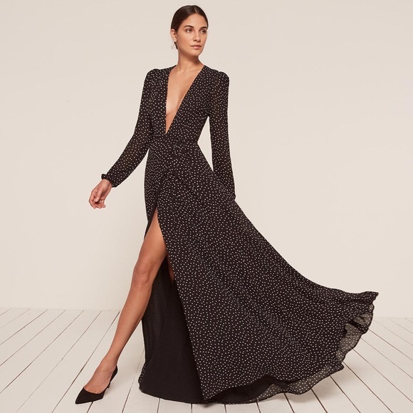 Reformation Dresses & Skirts - Reformation polka dot gown - Milan dress